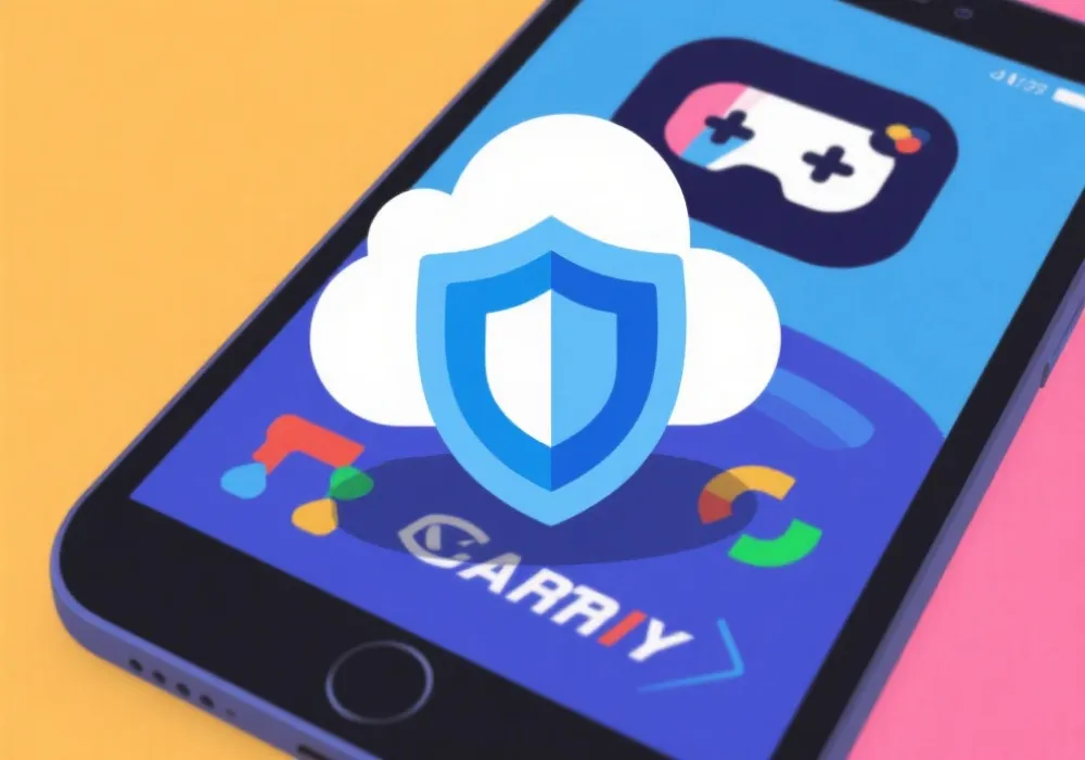 移动端安全与云端支持插画